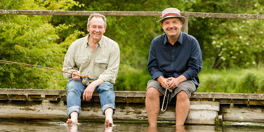 Mortimer & Whitehouse: Gone Fishing. Image shows from L to R: Paul Whitehouse, Bob Mortimer. Copyright: Owl Power.