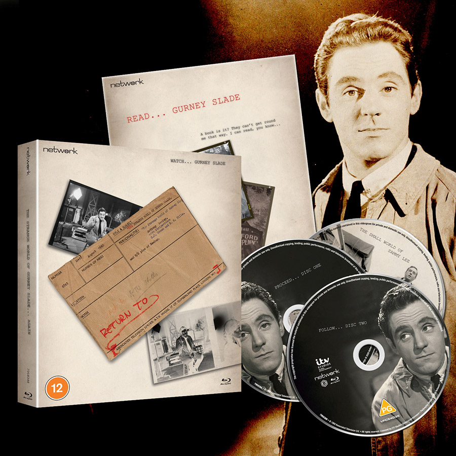 The Strange World Of Gurney Slade... Again Blu-ray showcase. Gurney Slade (Anthony Newley). Copyright: Network.