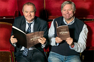 Ian Hislop and Nick Newman working on Italian opera house screenplay